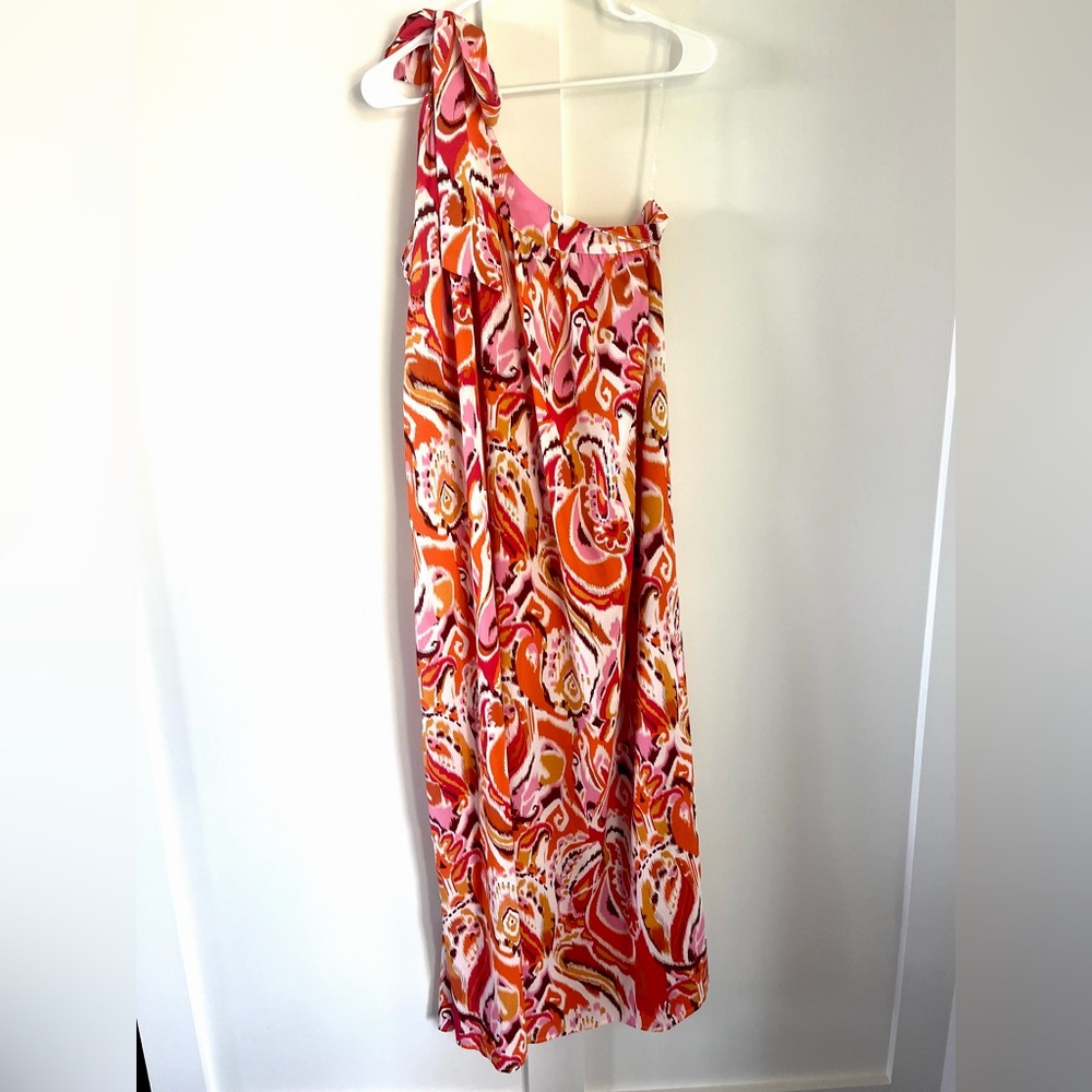 San Tropez single shoulder maxi dress size small